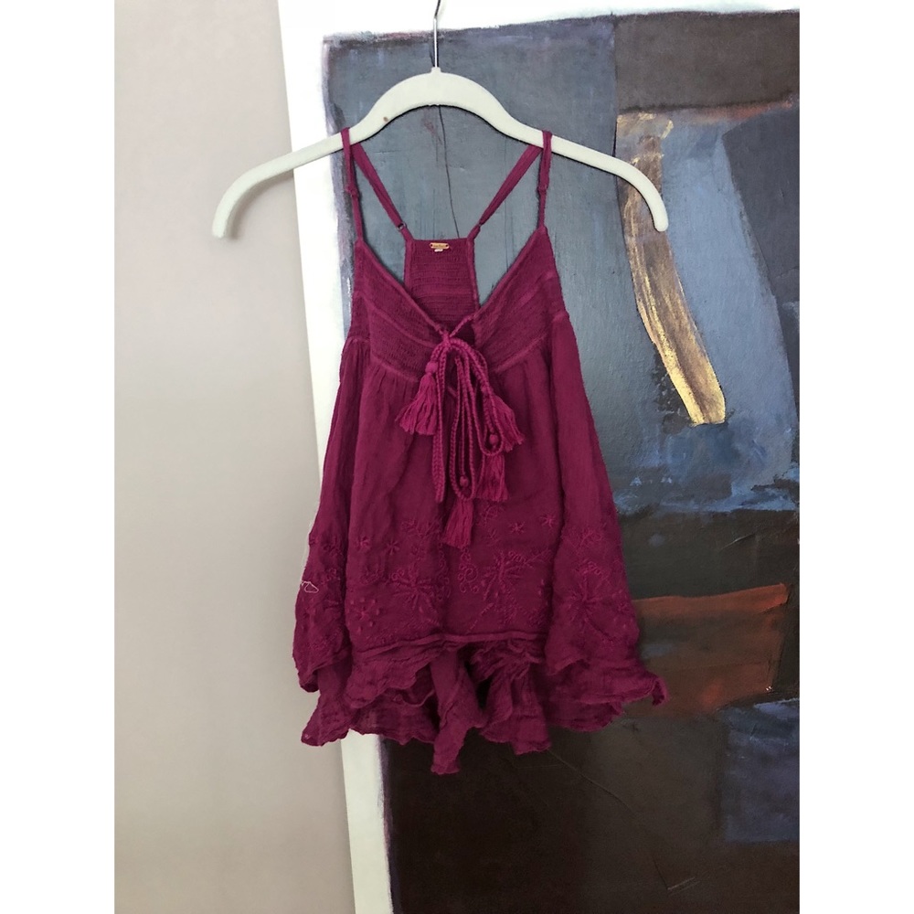 purple free people tank
